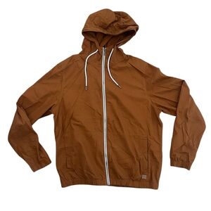 Denim & Flower Brown Windbreaker Jacket